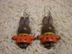 Hand-made Miffy earrings